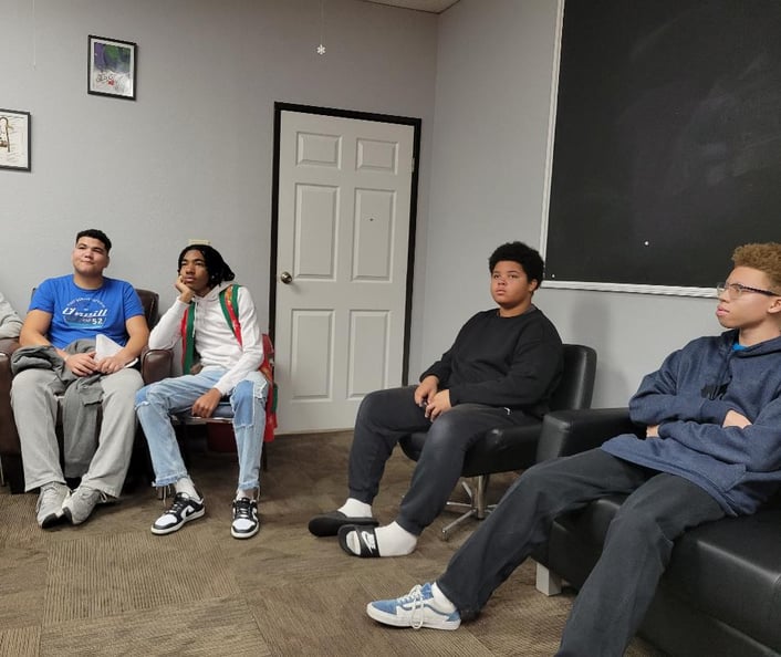 Young men taking part in Brutha Up